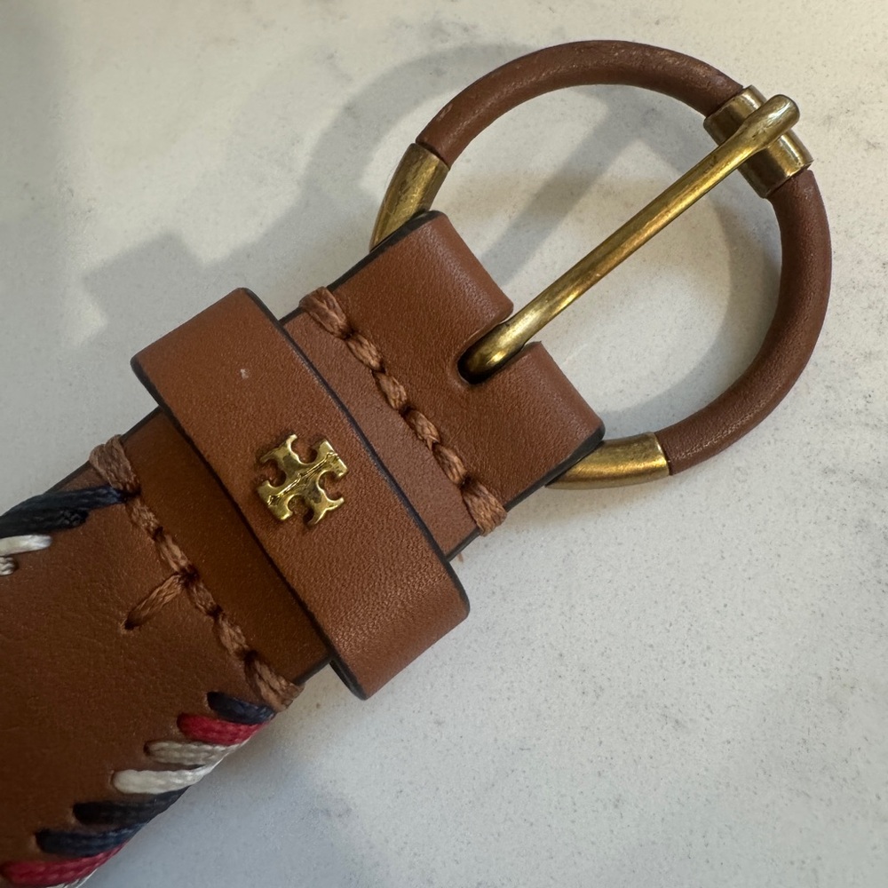 Tory Burch Brown Leather Belt - fits size Medium/Small